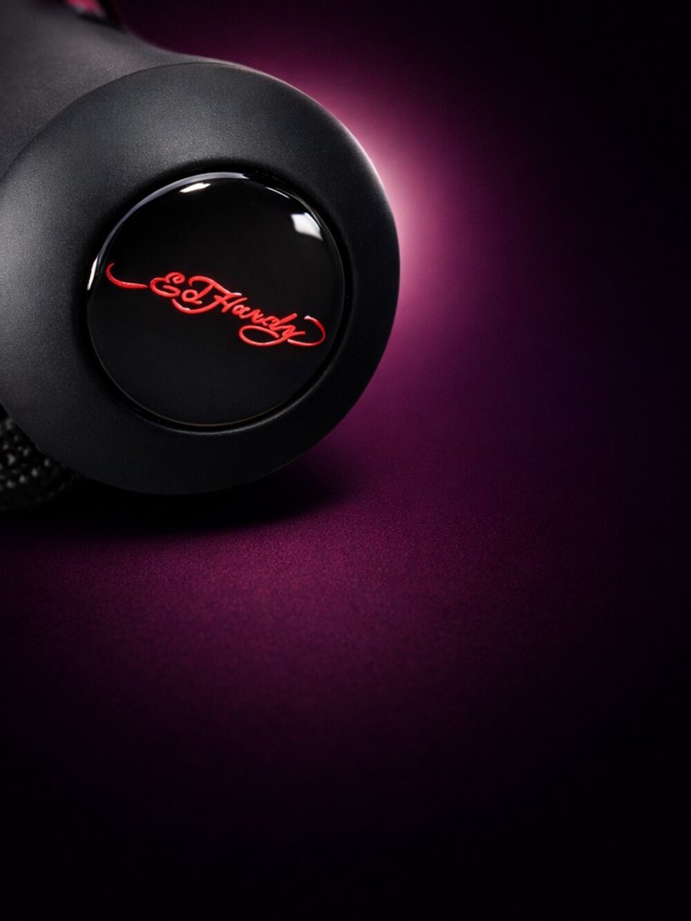 ED HARDY Pink Skull Tattoo Umbrella Y2K Hearts Love Kills Graphic Rare - Picture 6 of 13